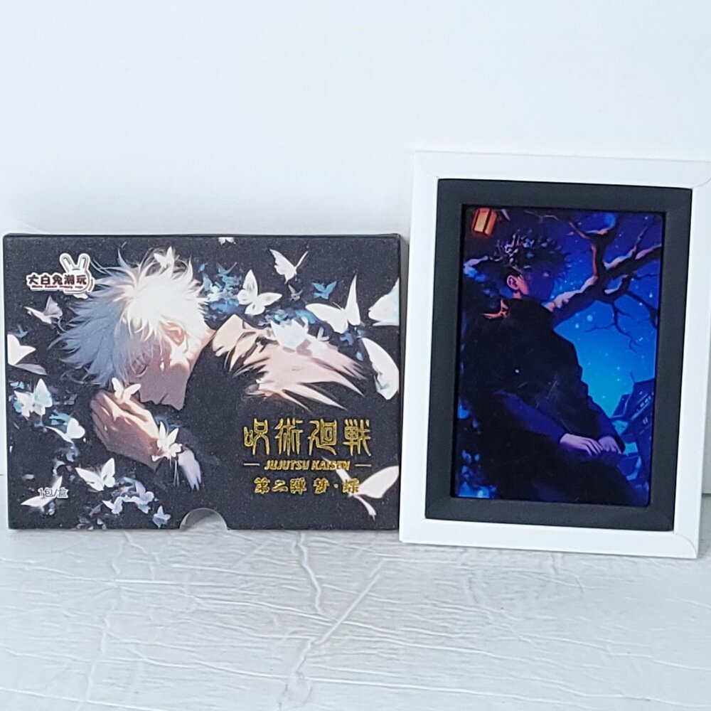 Jujitsu Kaisen Megumi Fushigu Anime Waifu Thick Acrylic Trading Card 5in x 3.25"